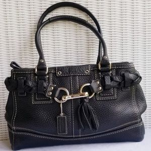 Coach Pebbled Leather Satchel